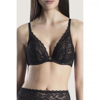 Aubade Rosessence Triangle Plunge Black Bra 36D