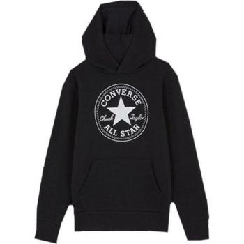 Sweat-shirt enfant Converse, col capuche, noir, manches longues