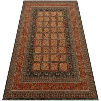Tappeto in lana modello Kashqai 4349 500, stile orientale, colorazione cornice chiaretto Red formato 200x300 cm