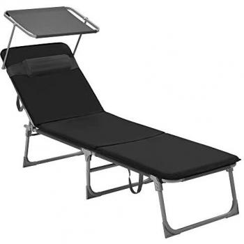 Tumbona de jardín con soporte para 150 kg y dimensiones 53x193x29,5 cm