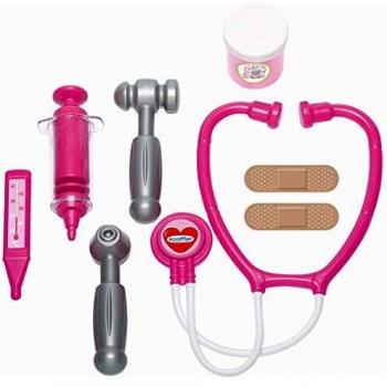 Valisette médecin rose avec accessoires