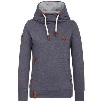 Damen Kapuzenpullover “Scarface” in Melange‑Farbe, XL (Naketano)
