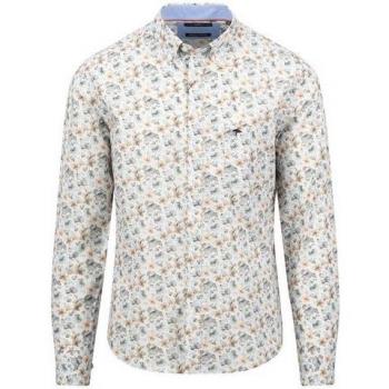 Fynch Hatton Camicia Floreale Maniche Lunghe Light Khaki 3XL