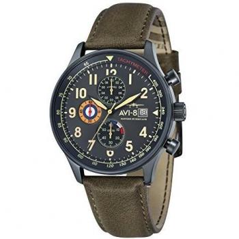 Chronographe Avi‑8 Hawker Hurricane – Noir AV‑4011‑0E