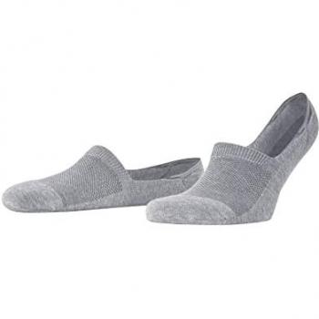 Burlington Herren Sneakersocken Athleisure mit kühlendem Garn und leicht gepolsterter Sohle, Größe 43-46, Mittelgrau Melange