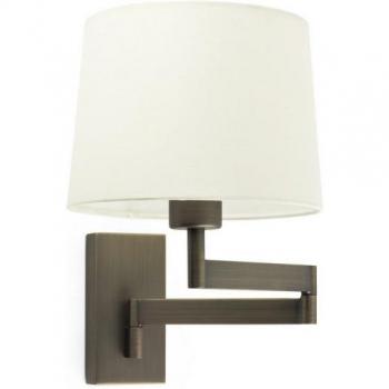 FARO BARCELONA Aplique de pared Artis bronce/beige