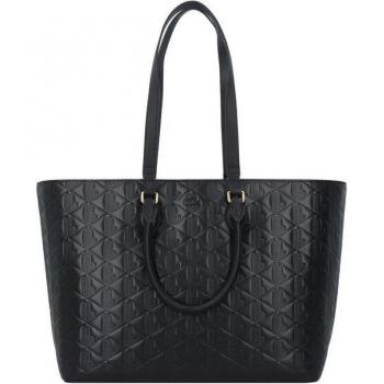 Sacoche Maheki en cuir noir Lacoste