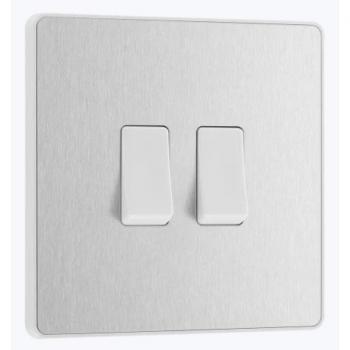 BG Evolve 2-Way 20A 16Ax Double Light Switch