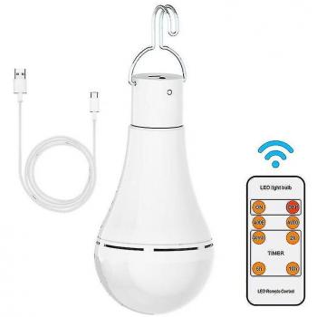 Ampoule camping rechargeable 7 W – LED E27, télécommande et contrôle tactile