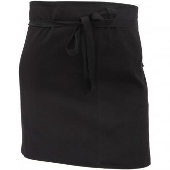 Tablier court de bistrot sans poche – Duo – Noir – Taille unique – Dennys