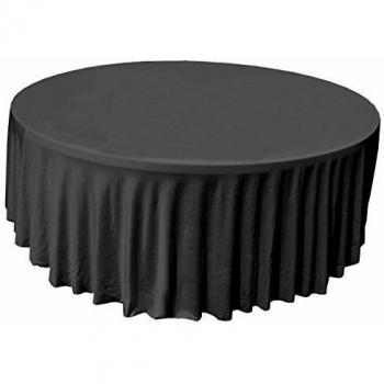 Nappe Ronde Noir 150 cm pour 6-8 Convives