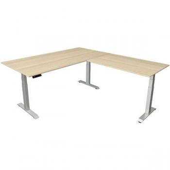 Bureau de bureau haut réglable « Move 4 » 200 cm, support T à 90°