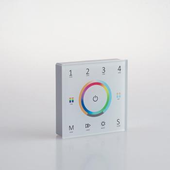 Wallpad Smart RF 2,4 G per RGB e CCT (4 zone, 5 canali) – Dimensioni 8,6×8