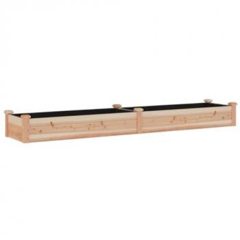 Jardinière haute 240 x 45 x 25 cm – Bois de sapin naturel – Finition marron