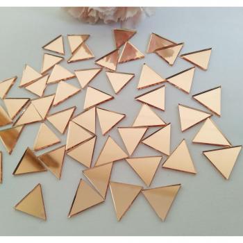 200pcs Triangle Glass Mirror Mosaic Tile Set