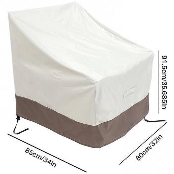 Funda de Sillas Adirondack 2 Pack 31x33x36 Pulgadas 420D Impermeable Beige
