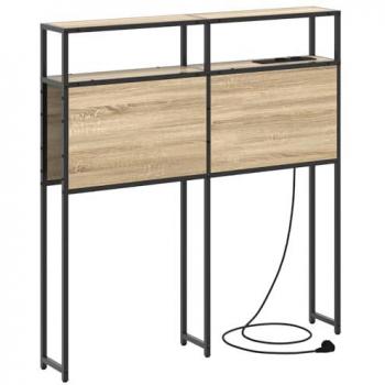 Chêne Sonoma 80 cm Tête de Lit Rangement Vidaxl – Bois d’Ingénierie