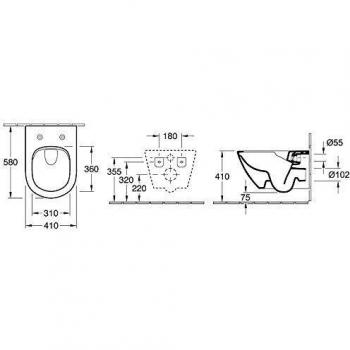 Cuvette Lavable V&B Subway 2.0 410x580 mm