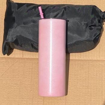 Vaso térmico de 20oz con cambio de color UV y pajita