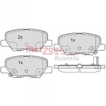 Jeu de plaquettes de frein METZGER 1170790 pour CITROËN