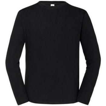 Fruit of the Loom Mannelijk Iconic 195 Luxe Ringsponnen Katoen Langmouw Shirt XL Marine