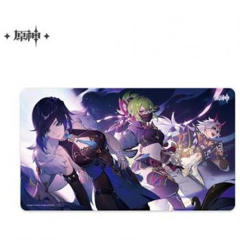 Alfombrilla Genshin Impact Yelan, Kuki Shinobu y Arataki Itto 70 x 40 cm