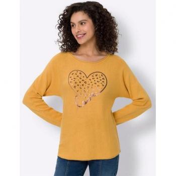 Pull oversized ocre
