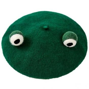 Béret Chaud Kawaii pour Cosplay Vert Grenouille