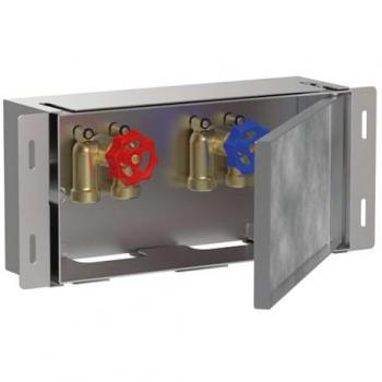 Niche murale Hansgrohe XtraStoris avec vanne d'arrêt 150x300x100 mm