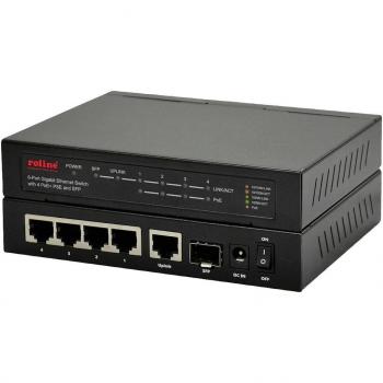 ROLINE 21.14.3524 Gigabit Ethernet Netzwerk-Switch mit PoE