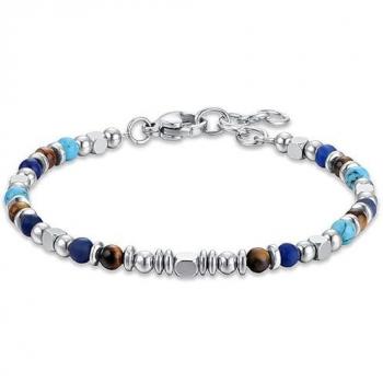 Bracciale in Acciaio per Bambino con Pietre Colorate