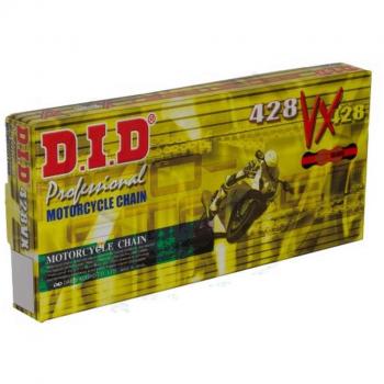 Catena DID 428VX gold & black 134 maglie con giunto a clip