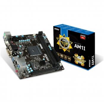Motherboard MSI AM1I M.ATX S.AM1 Athlon/Sempron Antracite