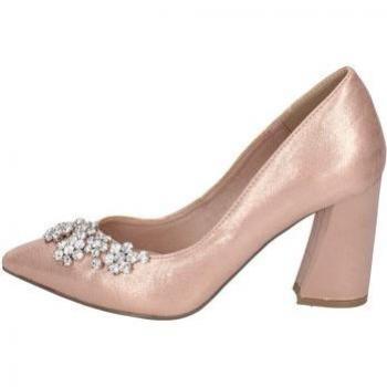 Escarpin haut de gamme rose en cuir MENBUR