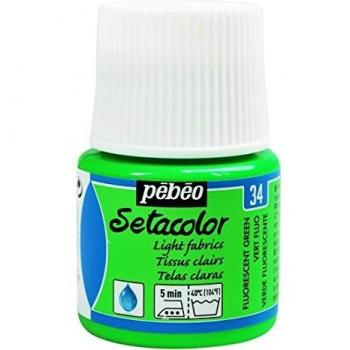 Pebeo Setacolour Light Green Permanent Paint