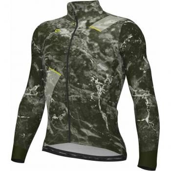 Camiseta de Bicicleta Alé PRAGMA Space Larga en Verde Neón y Blanco