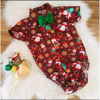 Body Noël pour Bébé Garçon avec Nœud Papillon