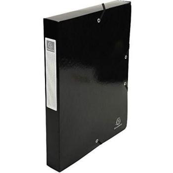 Exacompta Iderama 40mm Black Elasticated Box File A4