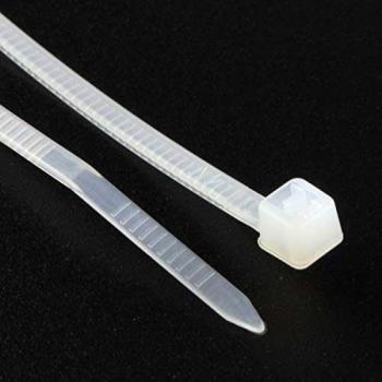 Natural White Cable Ties 2.5mm x 100mm Nylon 66 UL Approved