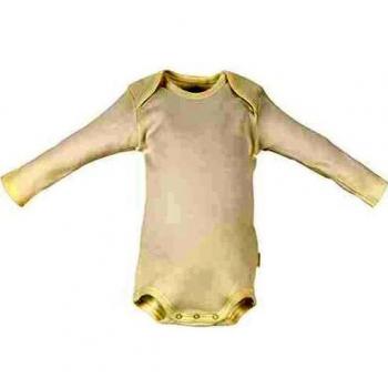 Body Manica Lunga Interlock Taglia 18 Beige Unico
