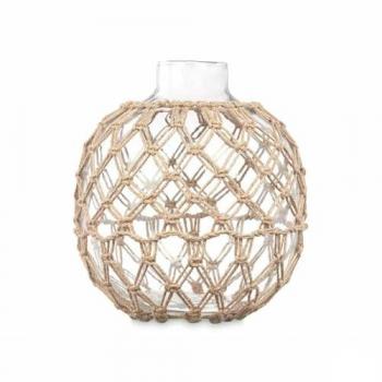 Glas‑tovdekoration i naturlig stil – 4 st, 21 x 23 cm