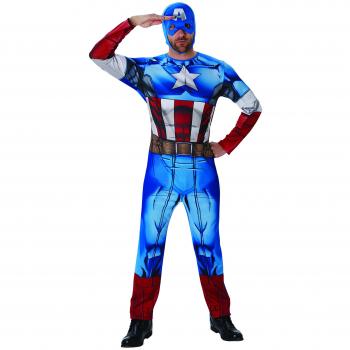 Rubie’s 3810845 Captain America: Marvel Classic Dress‑Up Set – Adult – One Size