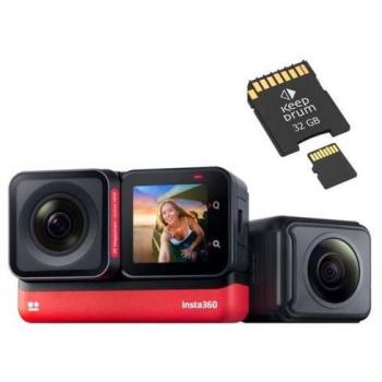 Insta360 One RS Twin Actionkamera mit Speicherkarte