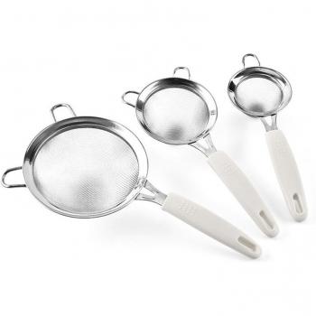 Double Layer Manual Flour Sieve