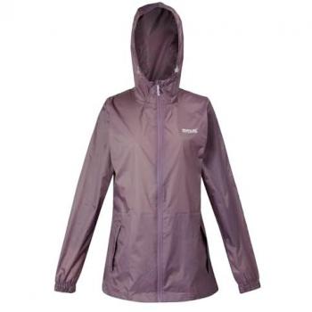 Regatta Women's Lightweight Pack-It III Waterproof Jacket, Size: 12, Color: Heather/Pink/Purple