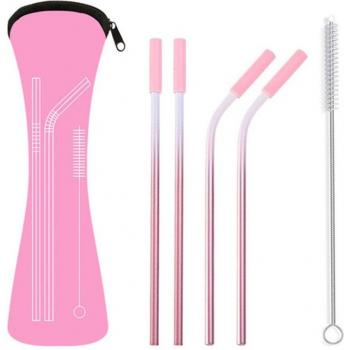 Bendable and Straight Metal Drinking Straws