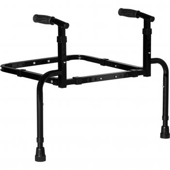 Riel de Ayuda para Sofá Desmontable con Barandilla Ajustable 72,5-90,5x51-59x57-77 cm Negro
