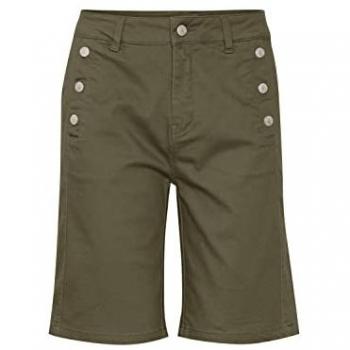 Damen Stretch Bermuda Shorts Fransa FRLomax Gr. 40 in Dusty Olive