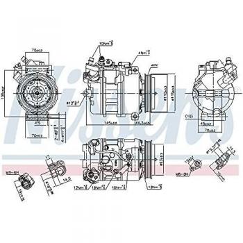 Compresseur de climatisation NISSENS KLIMA NIS 89417
