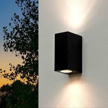 Aalborg Up Down Spot Außenlampe Schwarz